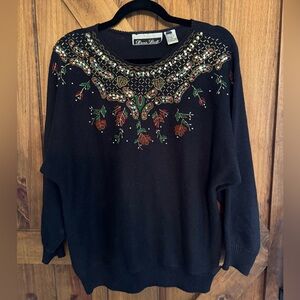 Dana‎ Scott Vintage Beaded Sweater